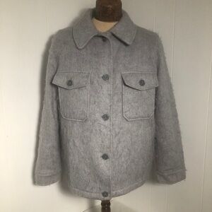 - Womens Soft Grey Jacket. Size 8-10. Breast Cancer Fundraiser.